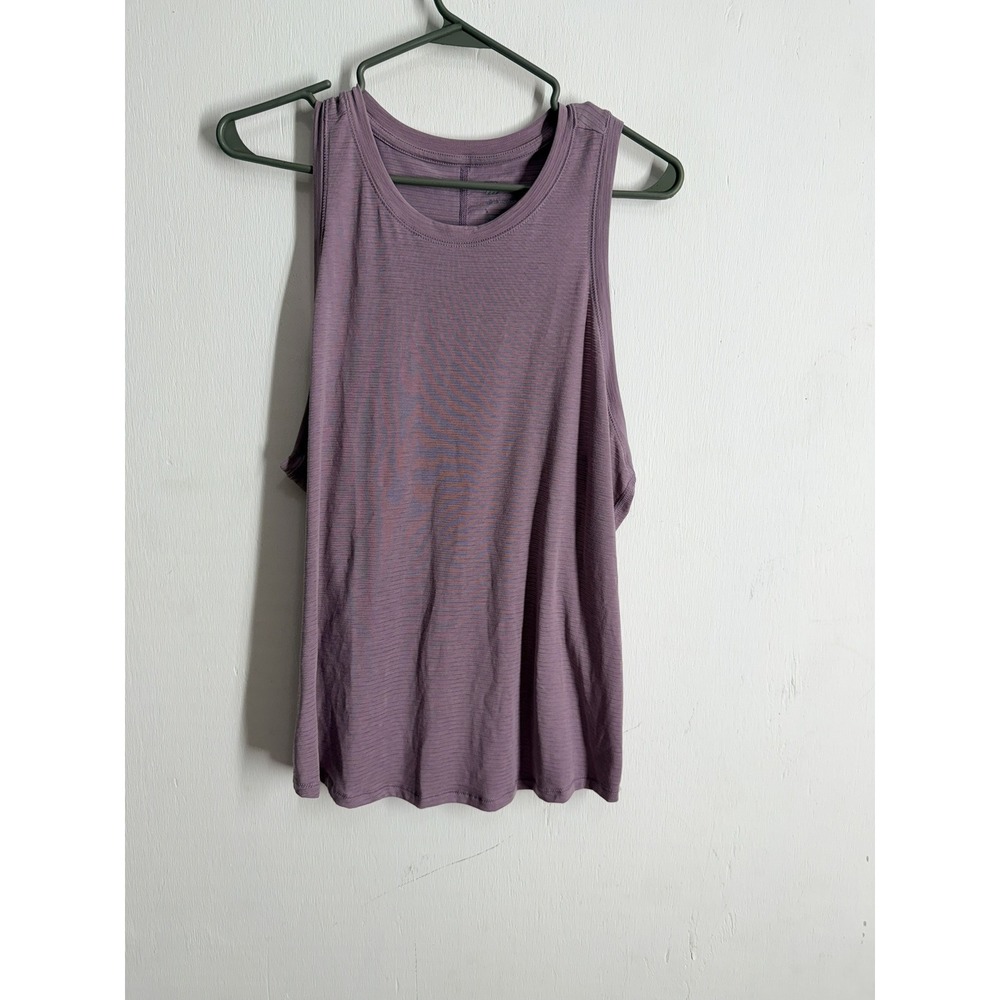 Athleta Purple Striped Racerback Tank Top Womens Size Small Activewear Yoga Gym